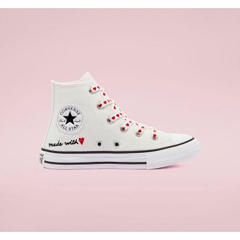 Scarpe Converse Chuck Taylor All Star Made With Love High Top - Scarpe Alte Bambino Bianche / Rosse,